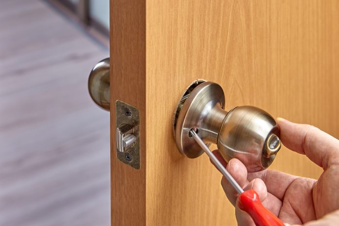 Assembly,Of,Lock,With,Handles,And,Latch,For,An,Interior