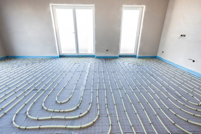 Underfloor,Heating,System,In,Construction,Of,New,Built,Residential,Home