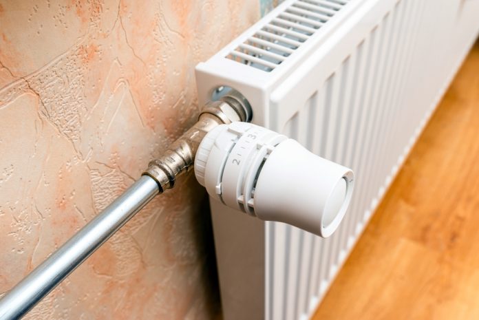 Adjustable,White,Indoor,Home,Radiator.,Close-up.